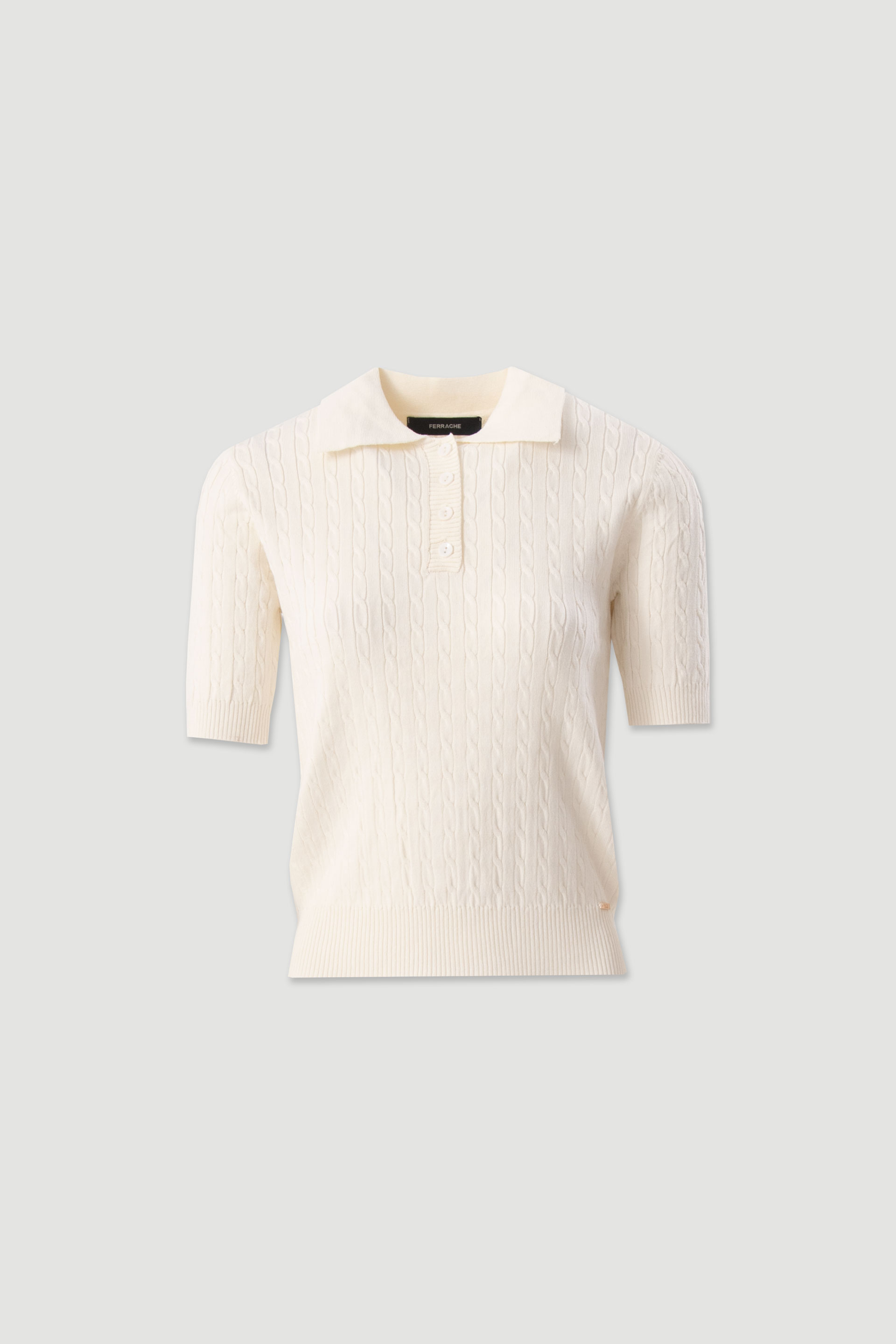 Textured knit polo