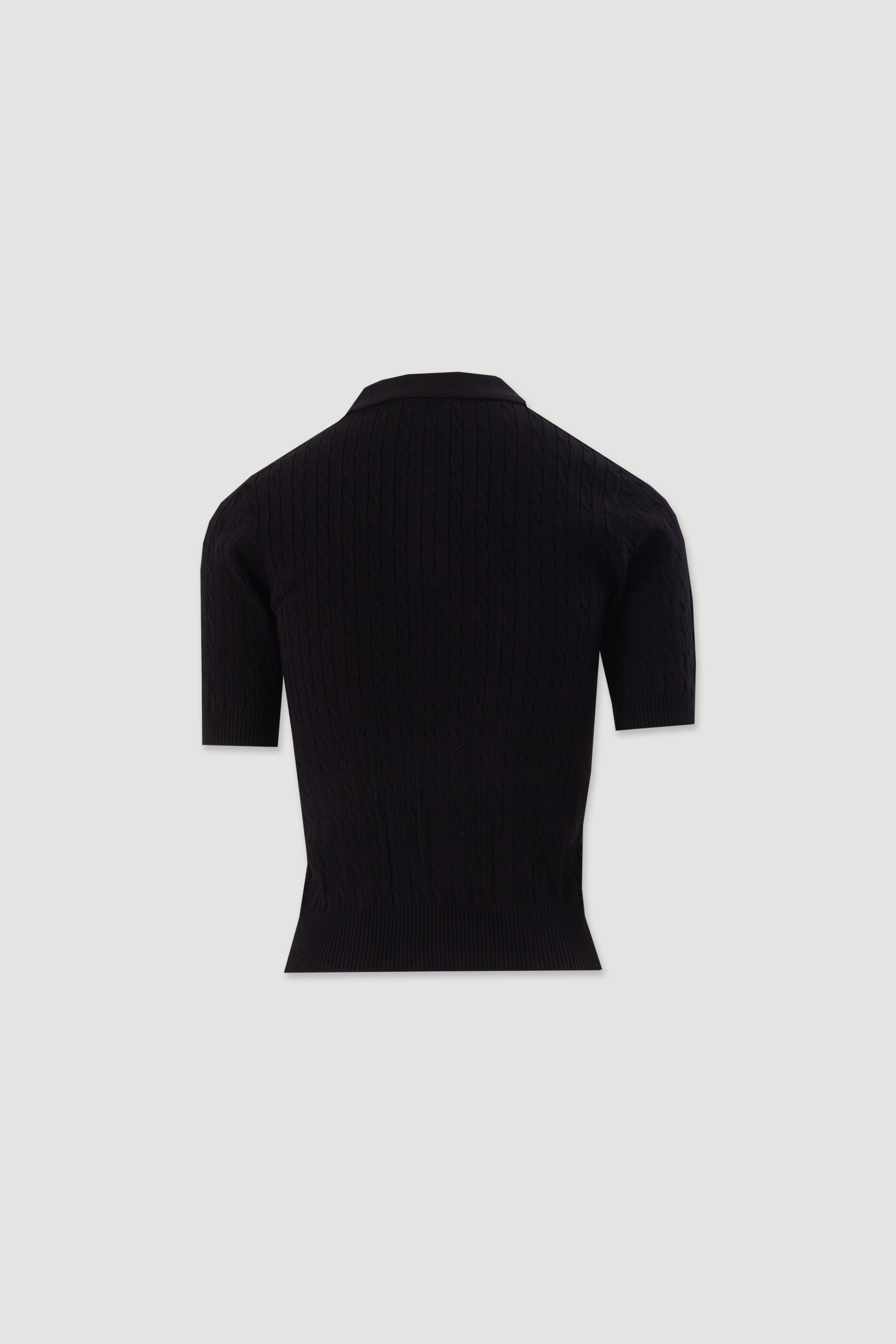 Textured knit polo