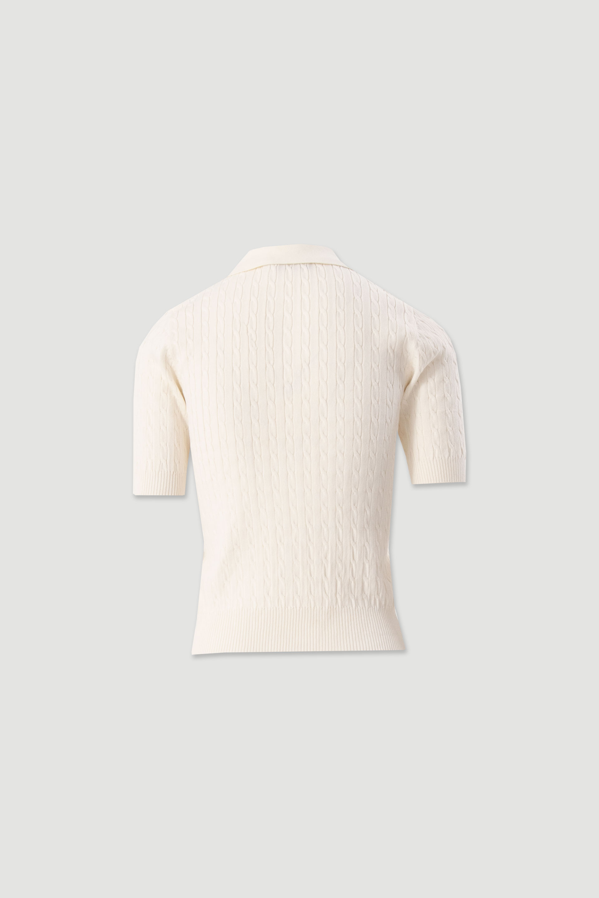 Textured knit polo