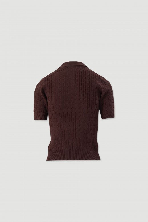 Textured knit polo Textured knit polo