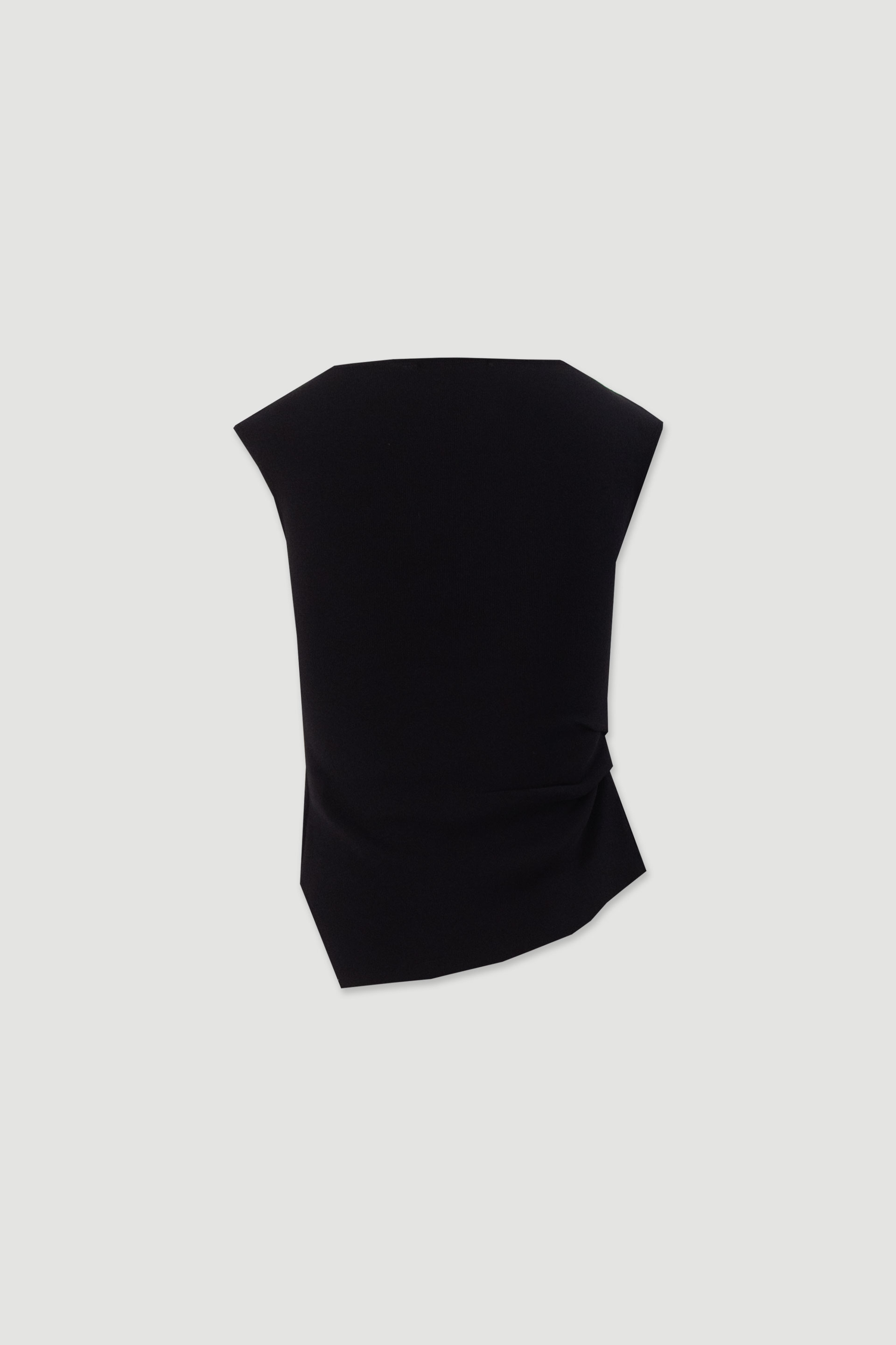 Asymmetric knit top