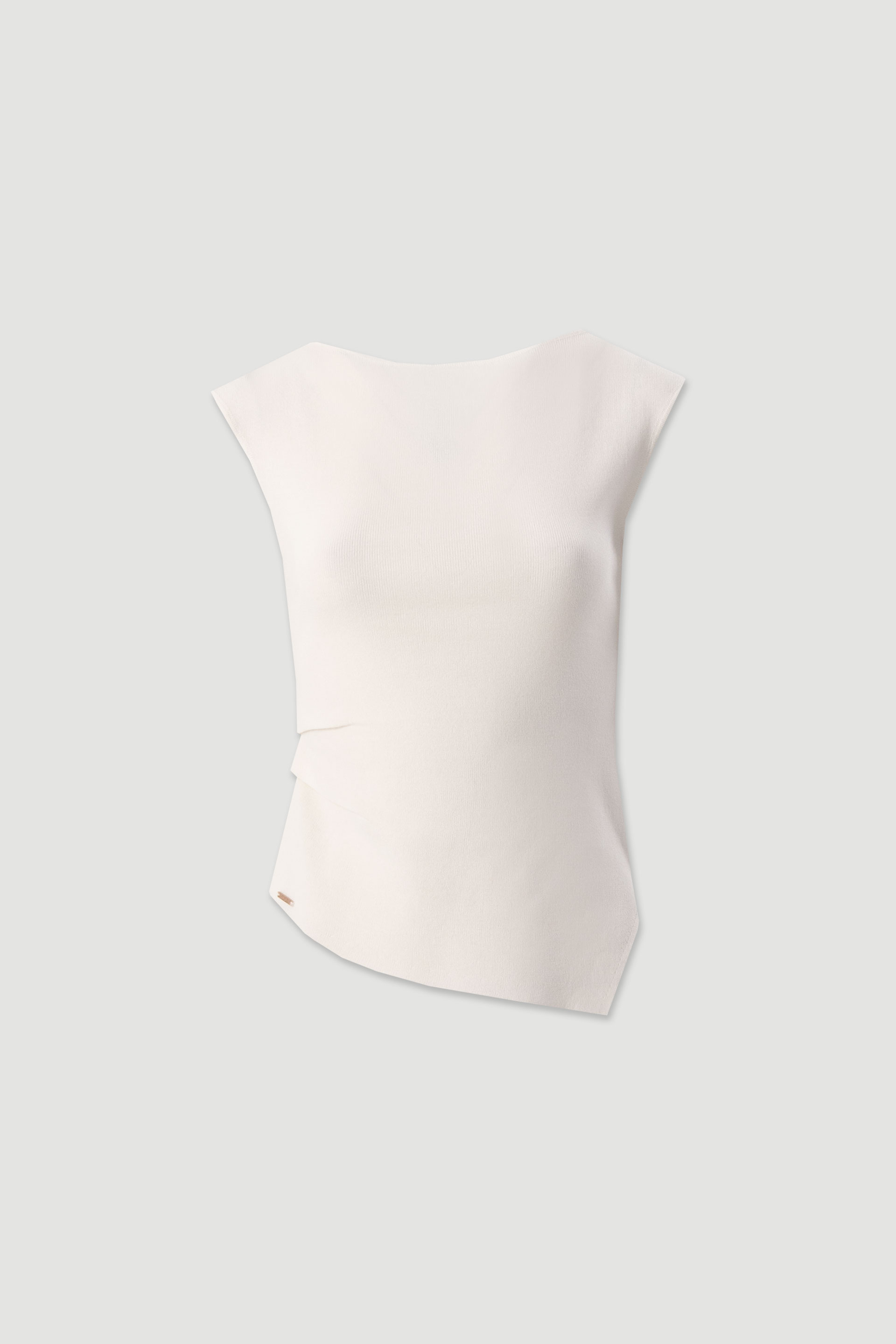 Asymmetric knit top
