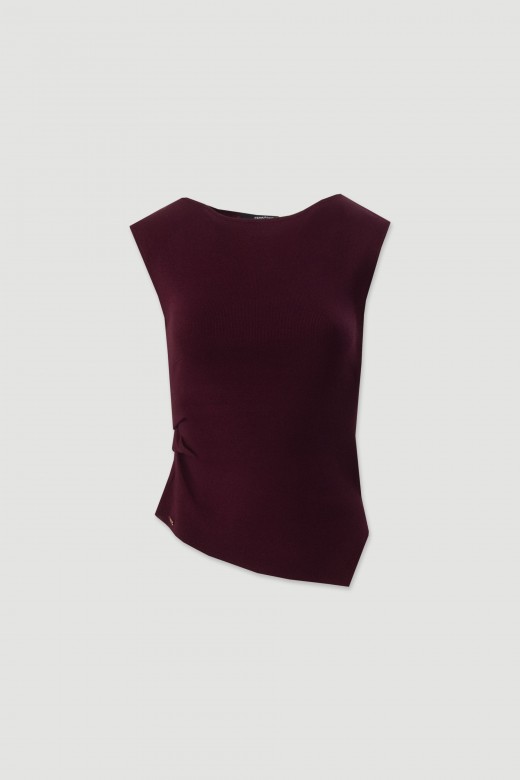 Asymmetric knit top Asymmetric knit top