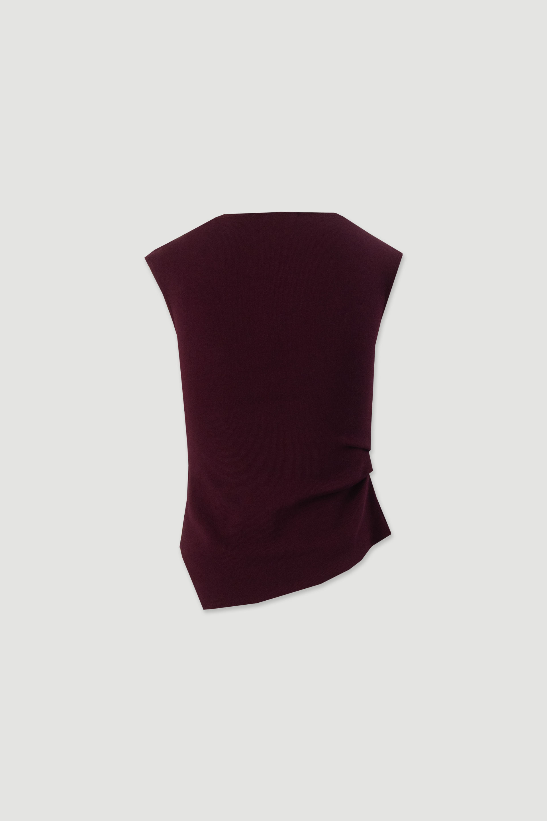 Asymmetric knit top