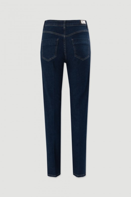 Jeans skinny em algod�o