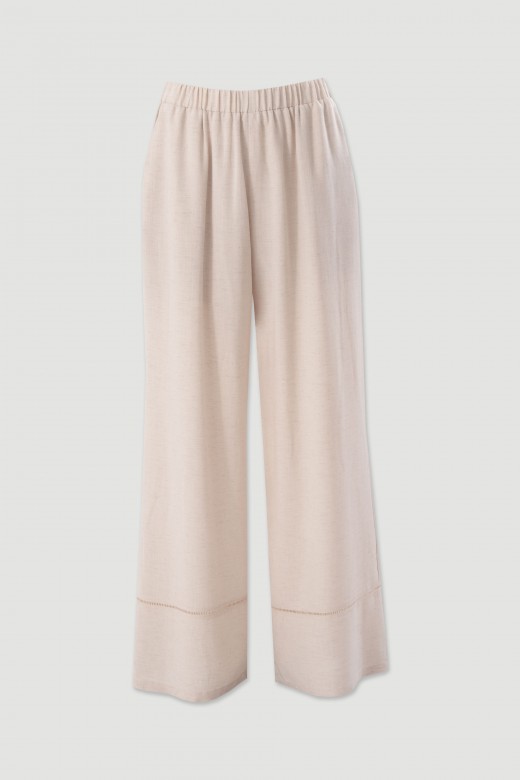 Flowy linen-blend trousers Flowy linen-blend trousers