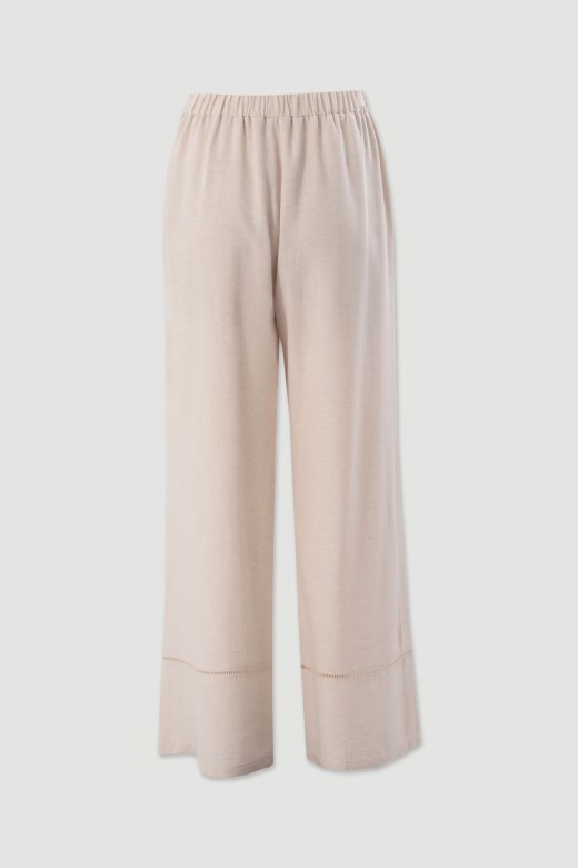 Flowy linen-blend trousers Flowy linen-blend trousers