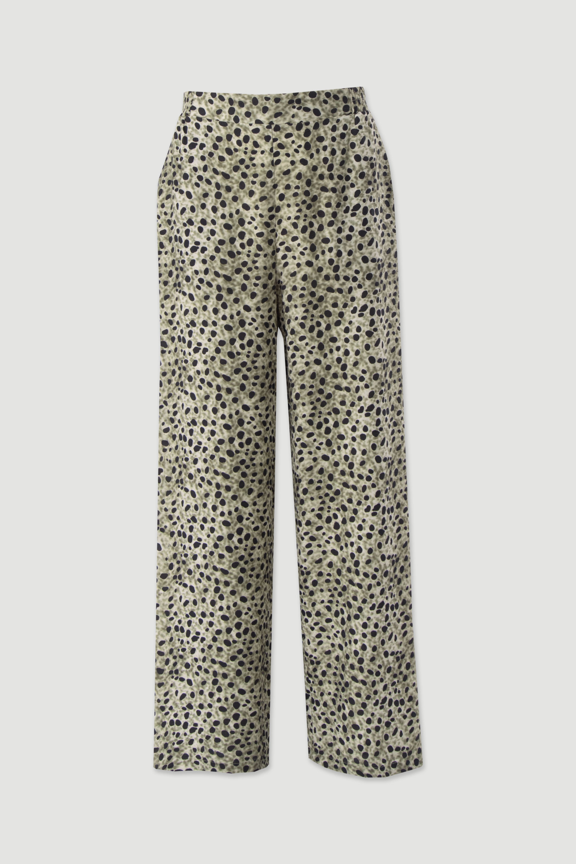Flowing printed trousers