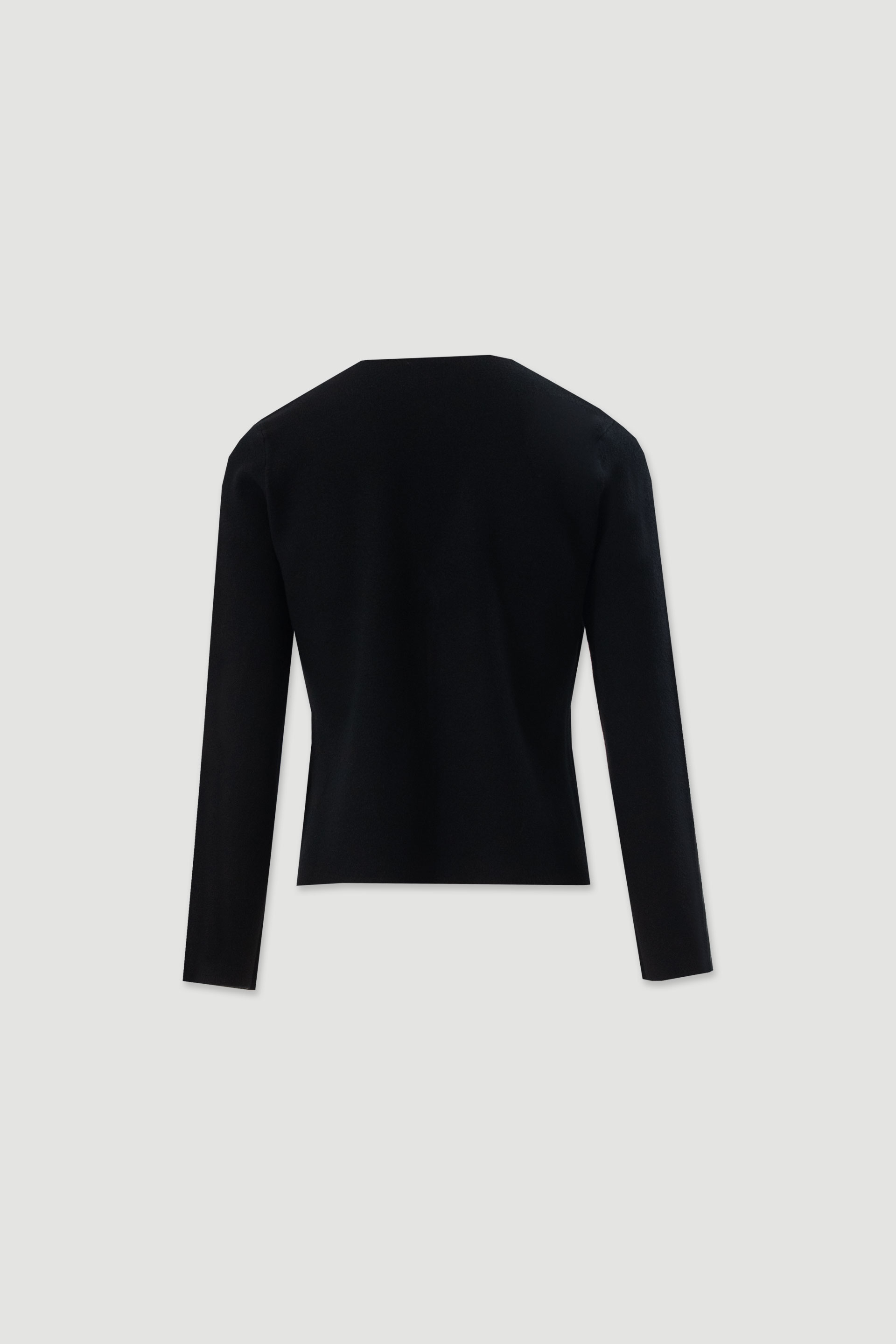 V-neck knit cardigan