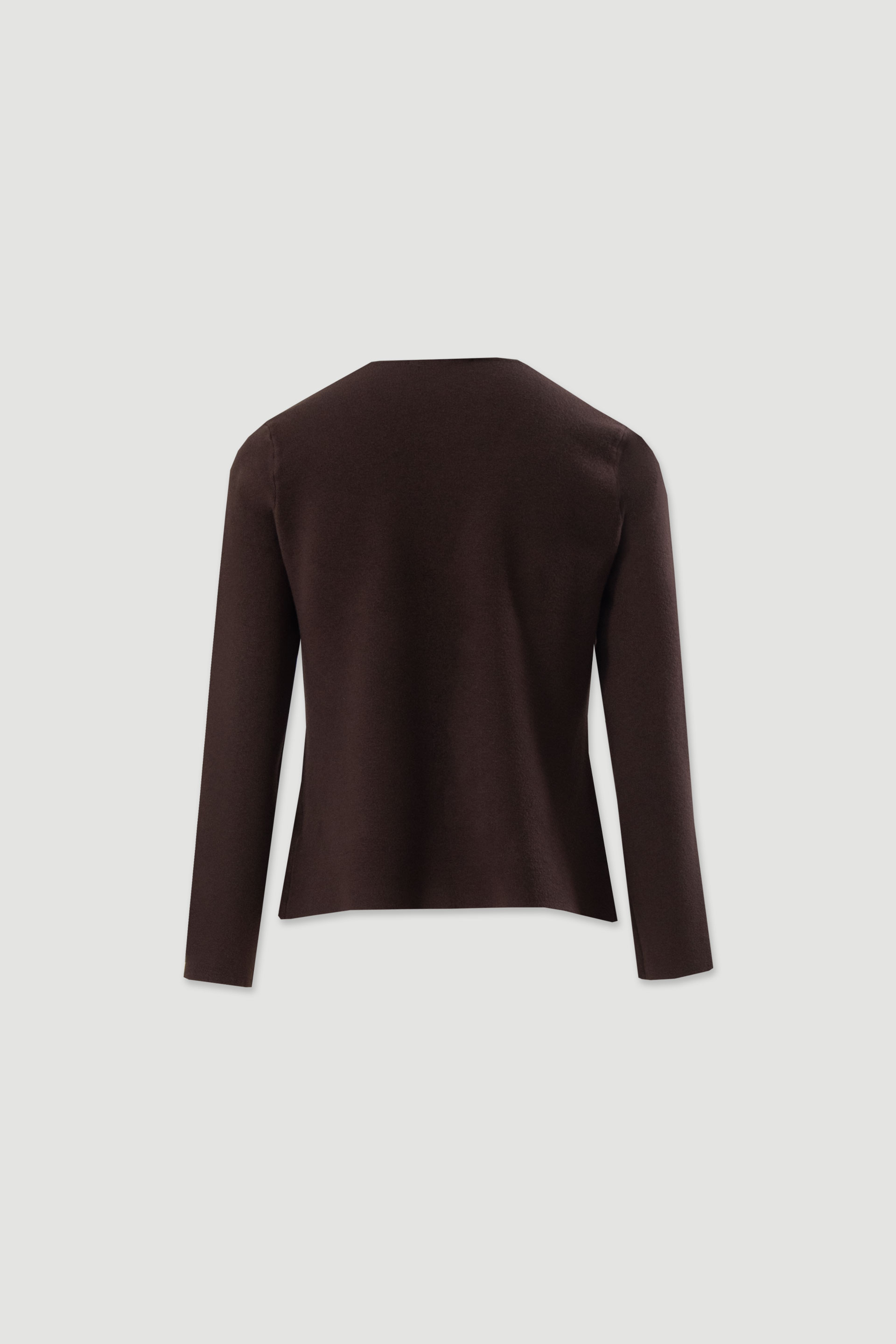 V-neck knit cardigan