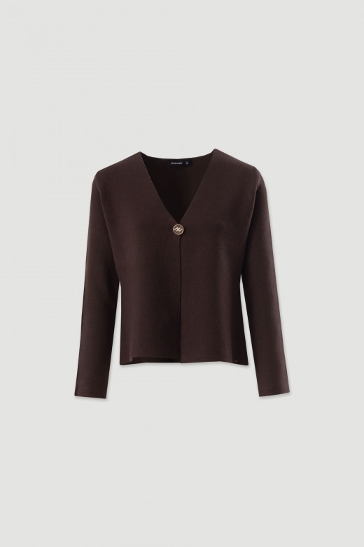 V-neck knit cardigan V-neck knit cardigan