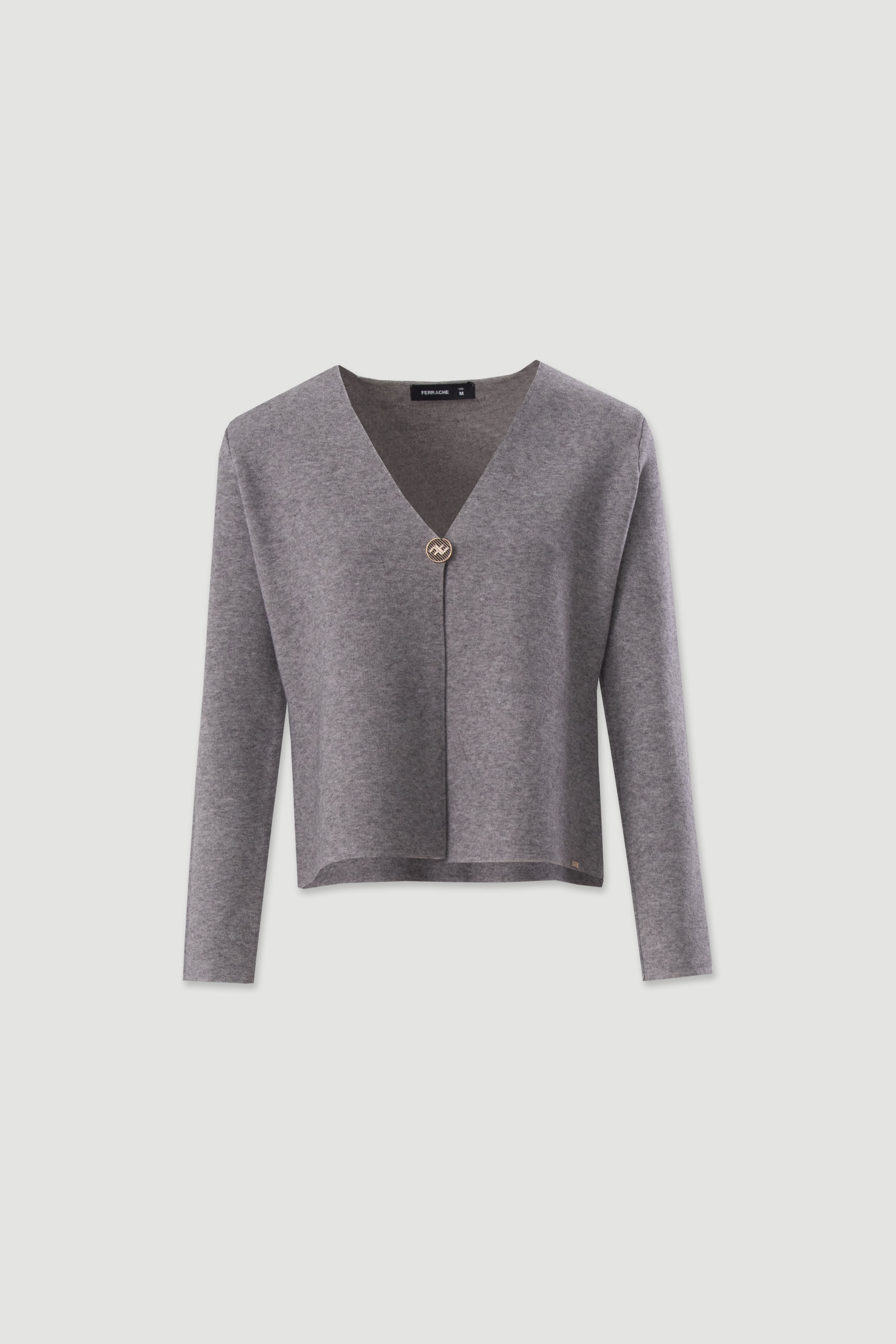 Gilet en maille à col v