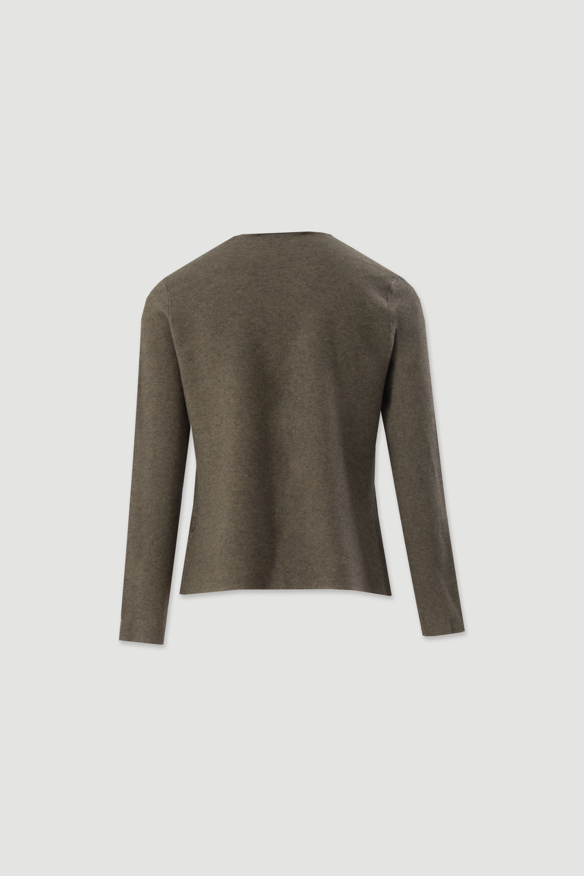 V-neck knit cardigan