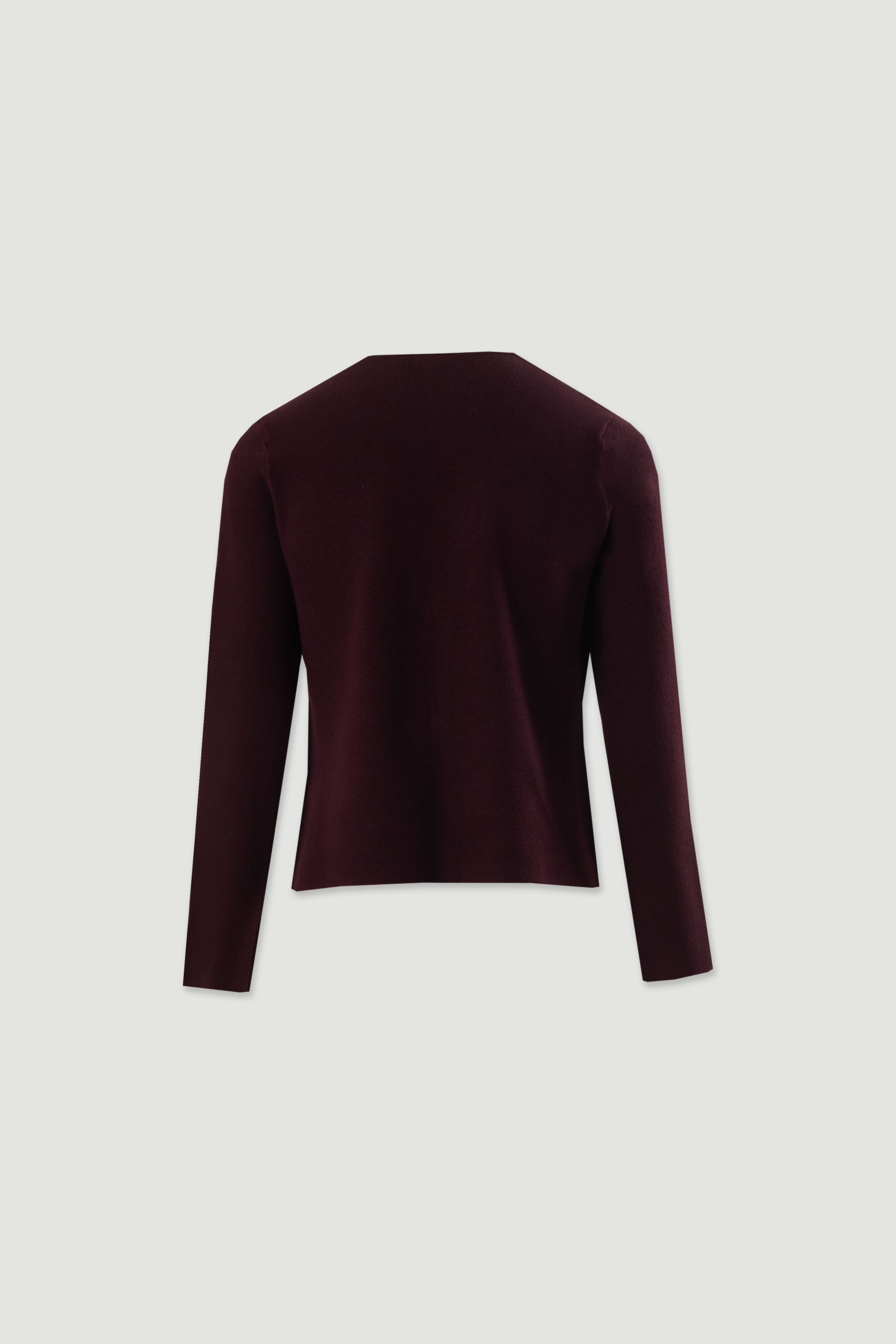 V-neck knit cardigan