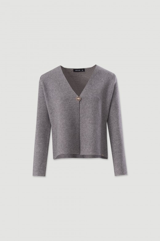 V-neck knit cardigan V-neck knit cardigan
