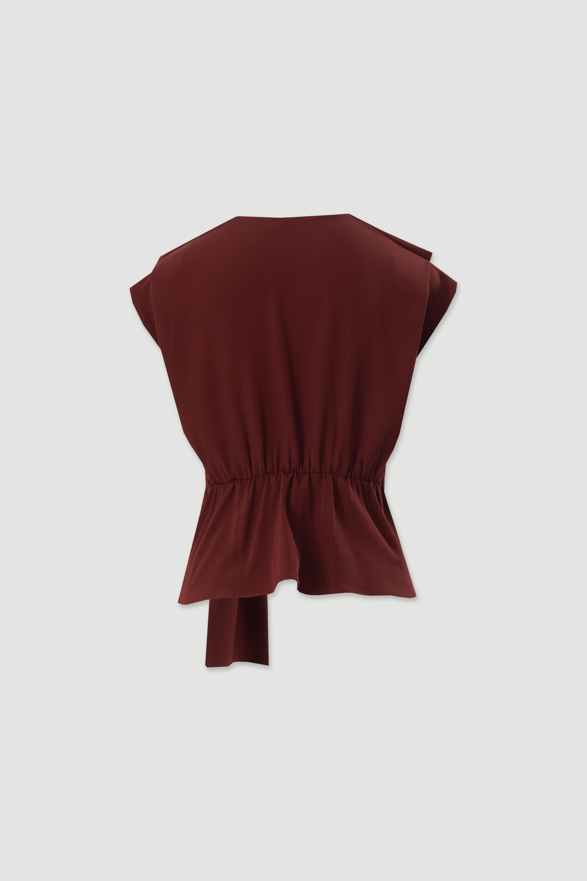 Wrap tunic with belt