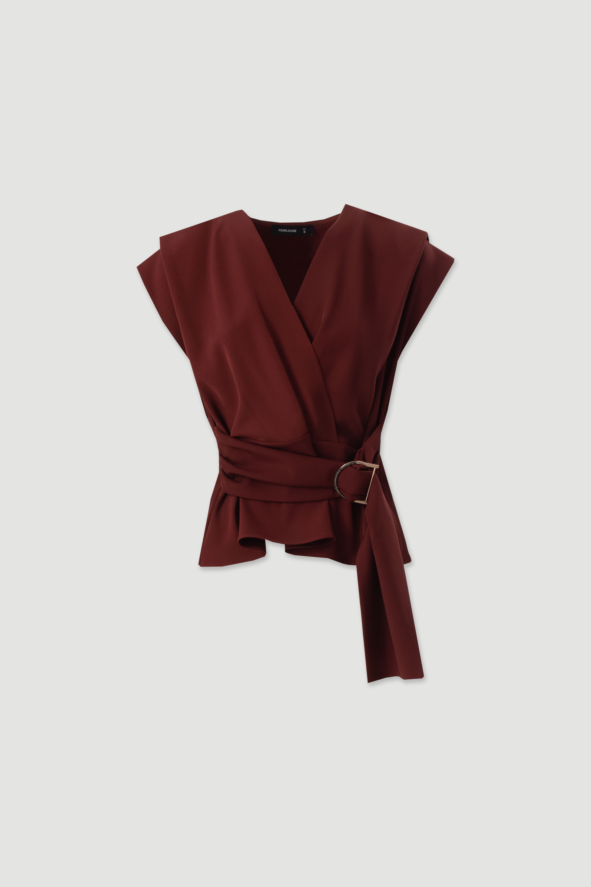 Wrap tunic with belt