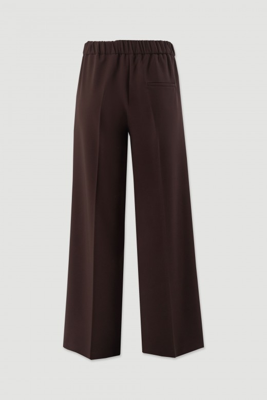 Wide leg trousers with metallic details Wide leg trousers with metallic details