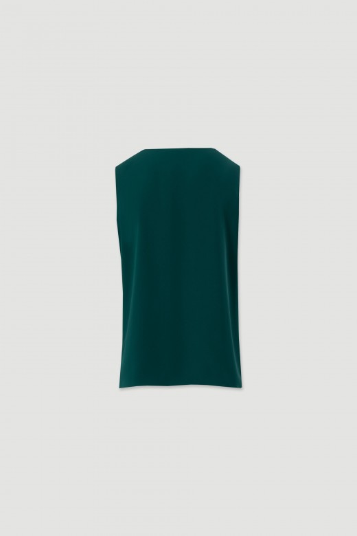 Fluid blouse with ruffled neckline Fluid blouse with ruffled neckline