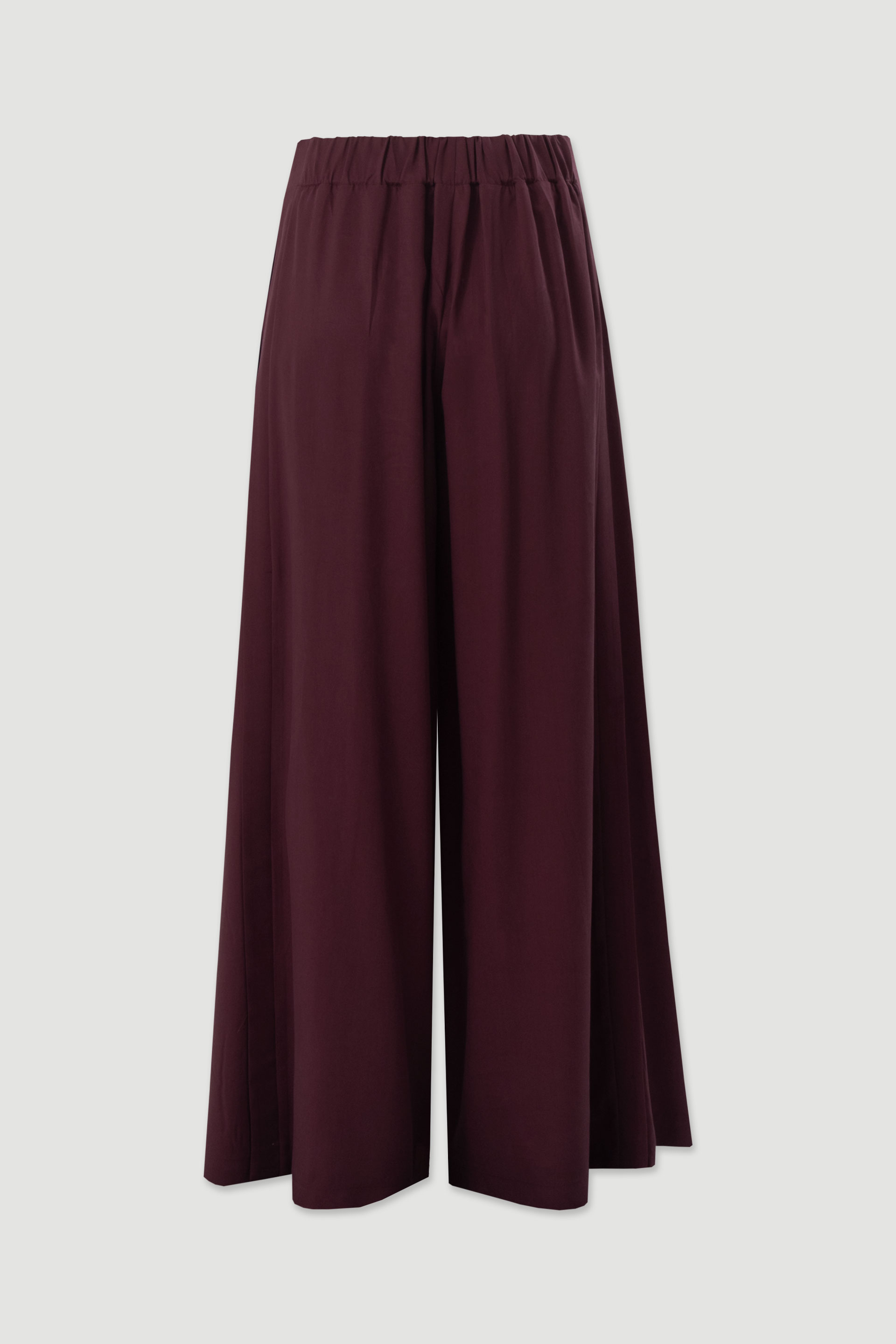 High-waisted palazzo trousers