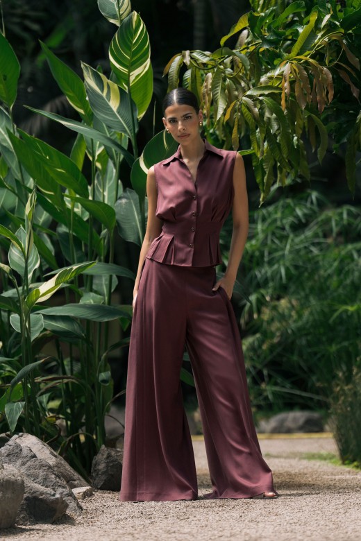 High-waisted palazzo trousers High-waisted palazzo trousers
