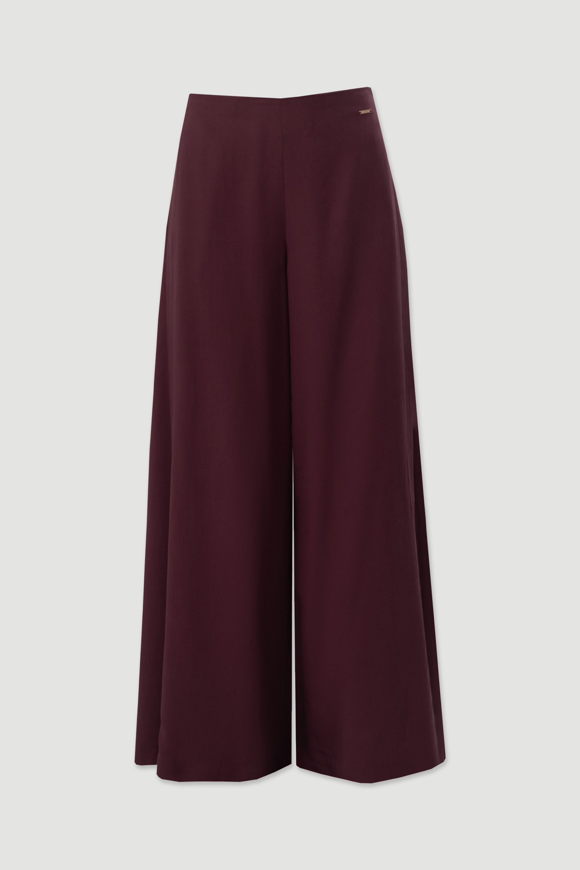 High-waisted palazzo trousers