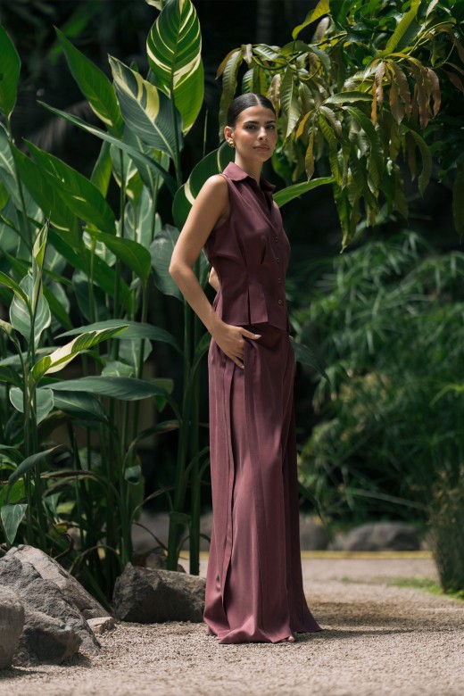 High-waisted palazzo trousers High-waisted palazzo trousers