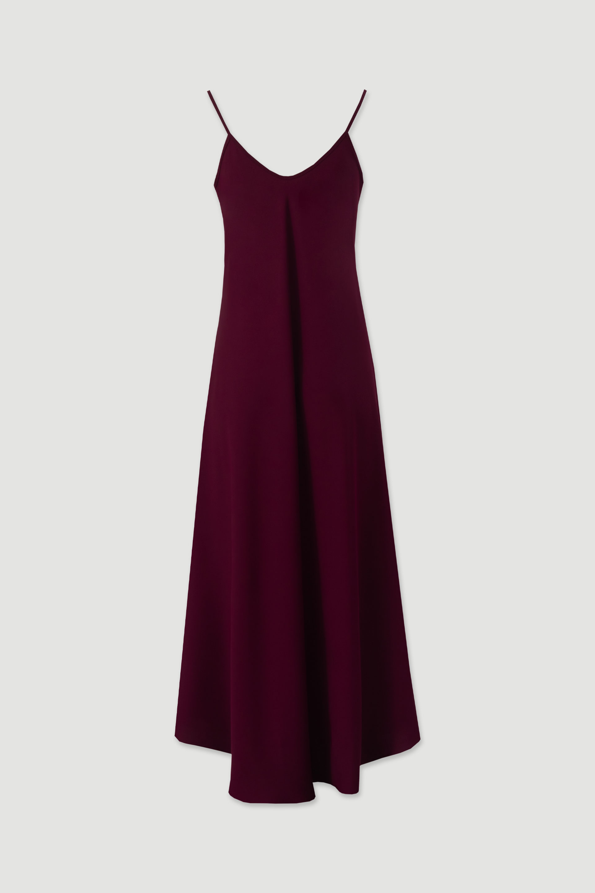 Flowing midi slip dress