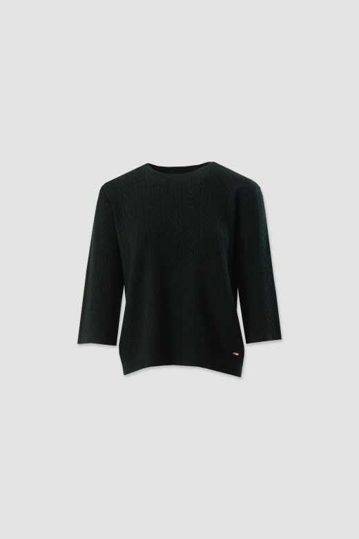Textured knit sweater Textured knit sweater