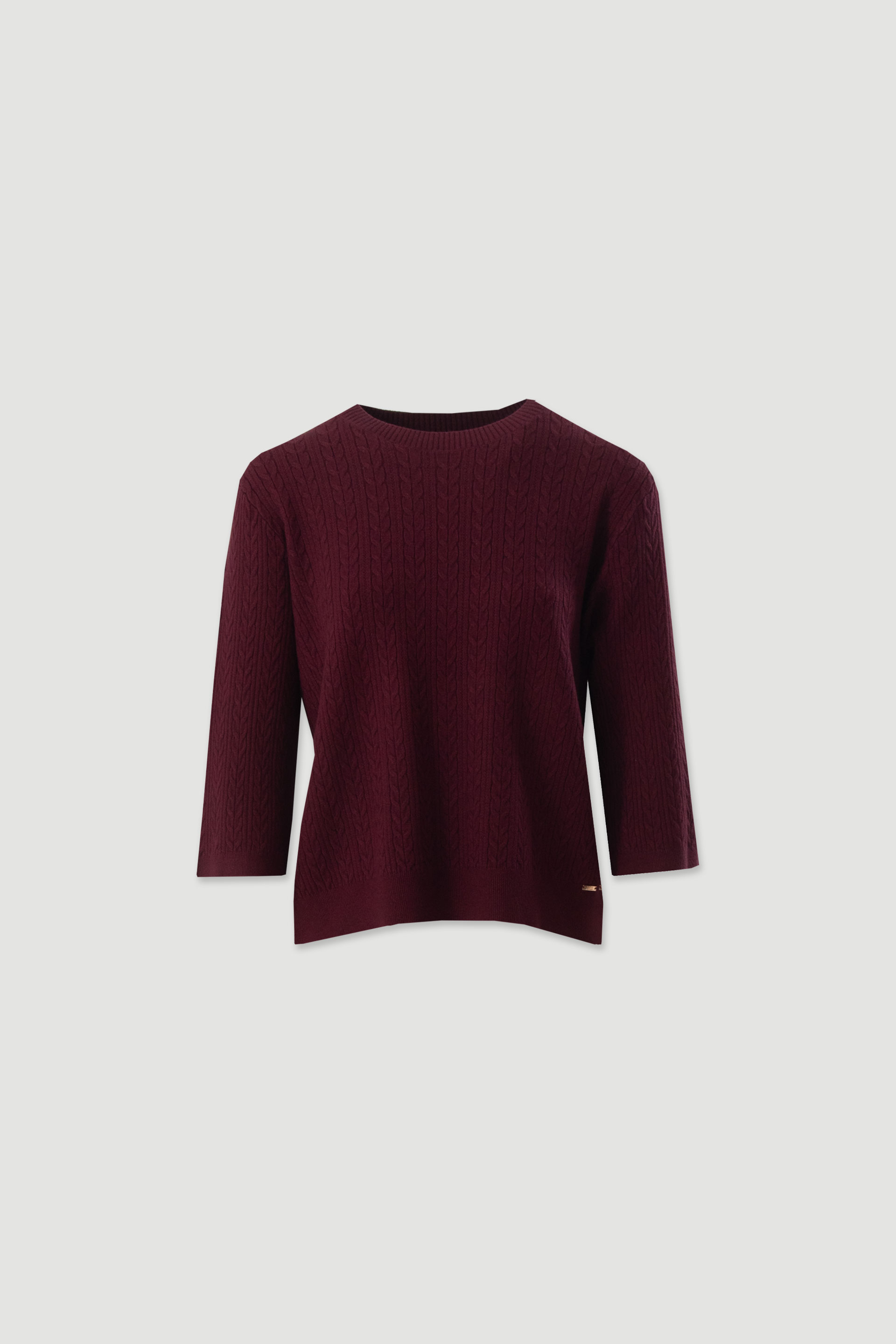 Textured knit sweater