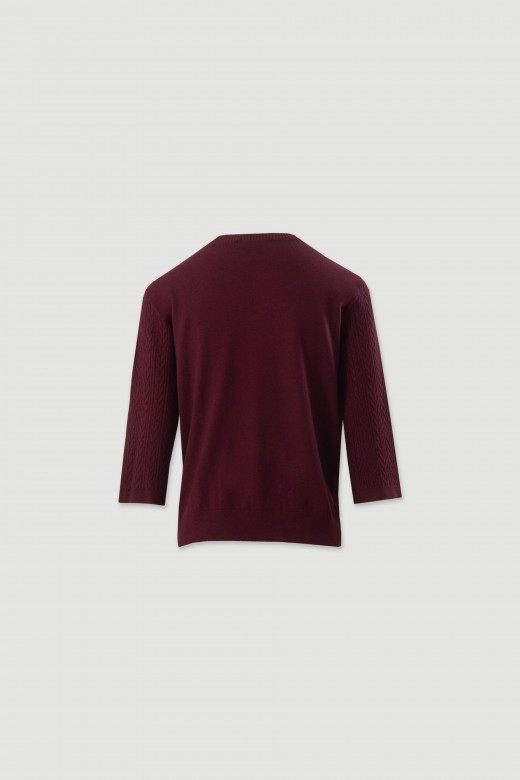 Textured knit sweater Textured knit sweater