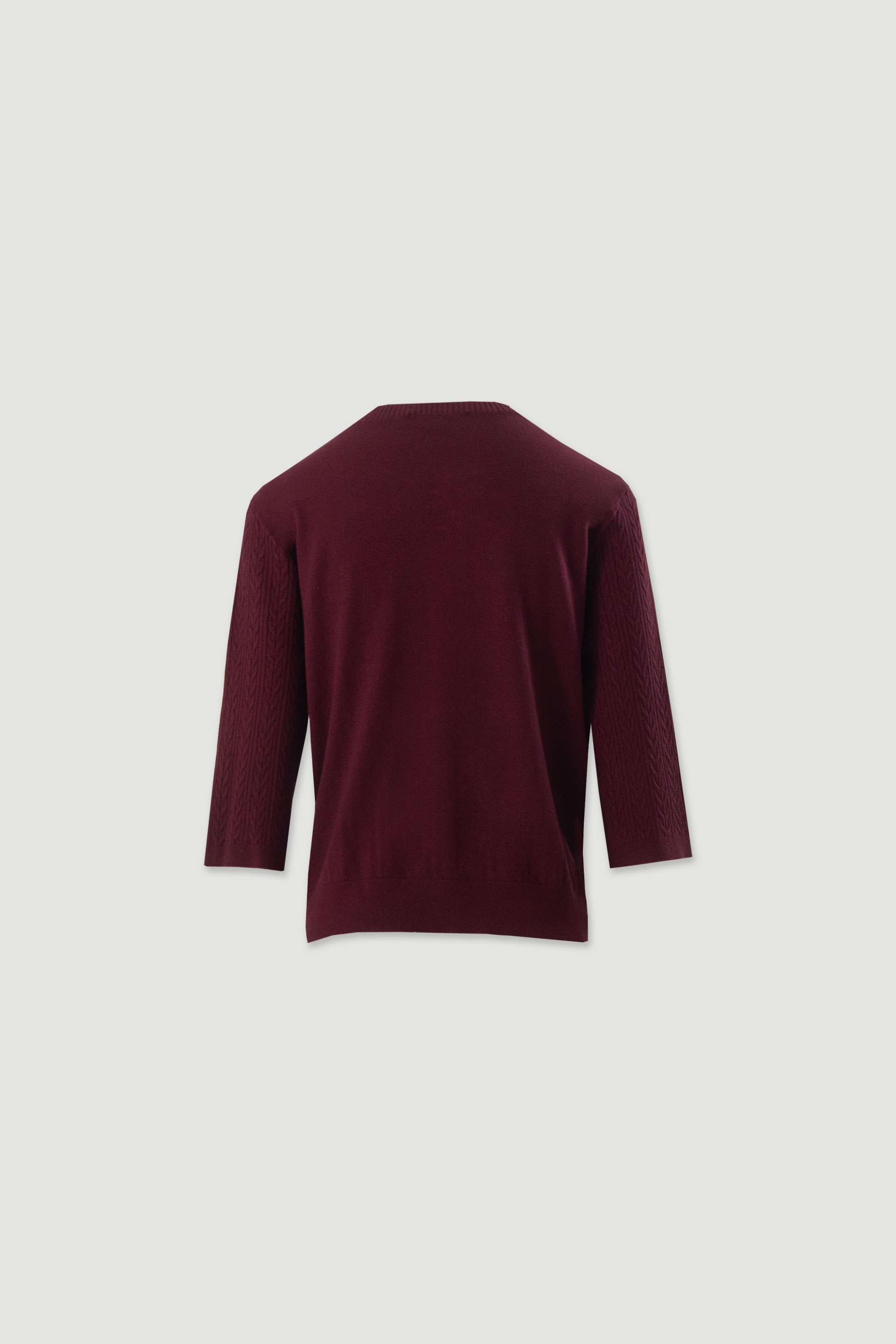 Textured knit sweater