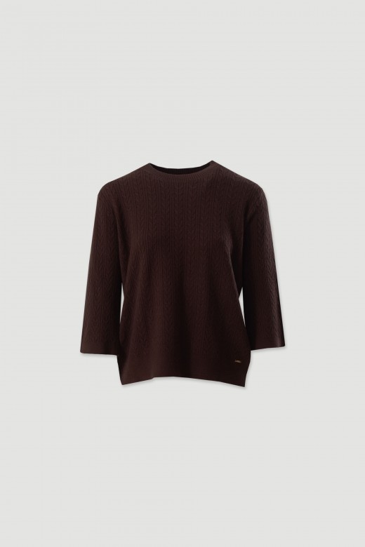Textured knit sweater Textured knit sweater