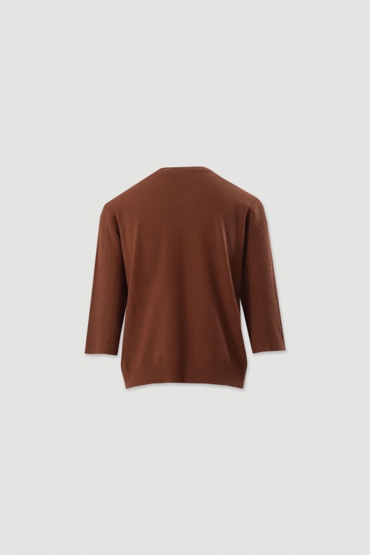 Textured knit sweater Textured knit sweater