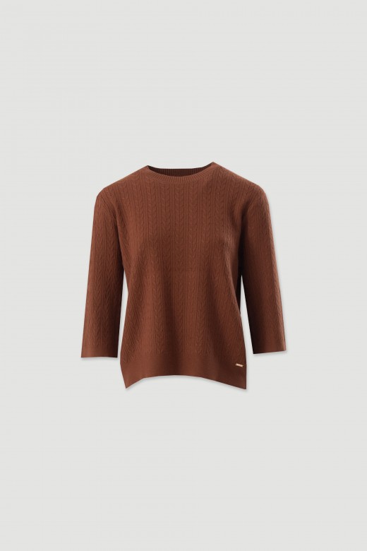 Textured knit sweater Textured knit sweater