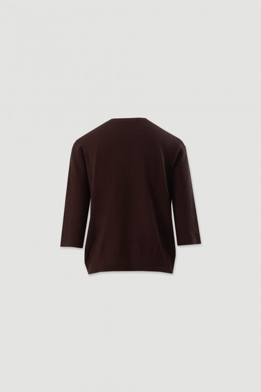 Textured knit sweater Textured knit sweater