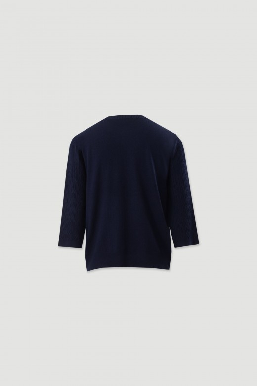 Textured knit sweater Textured knit sweater