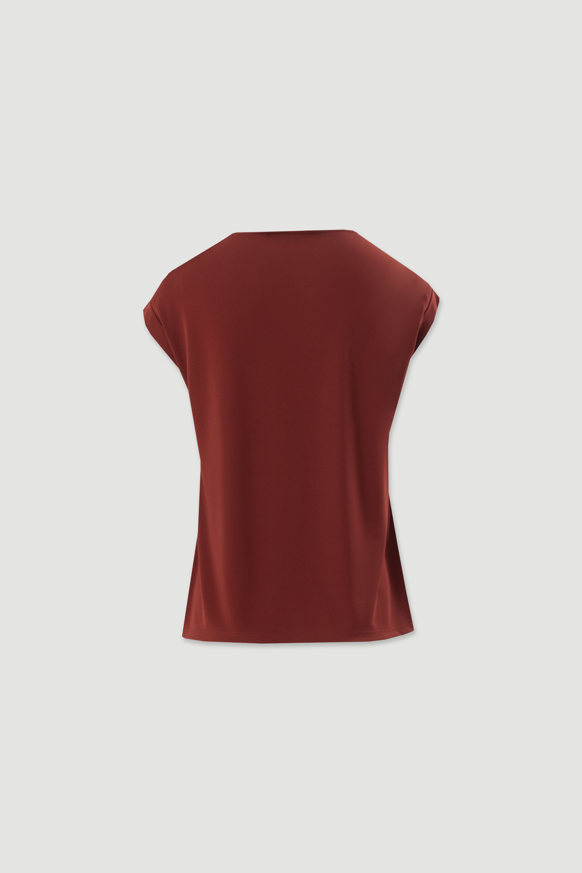 Top with striped printed front