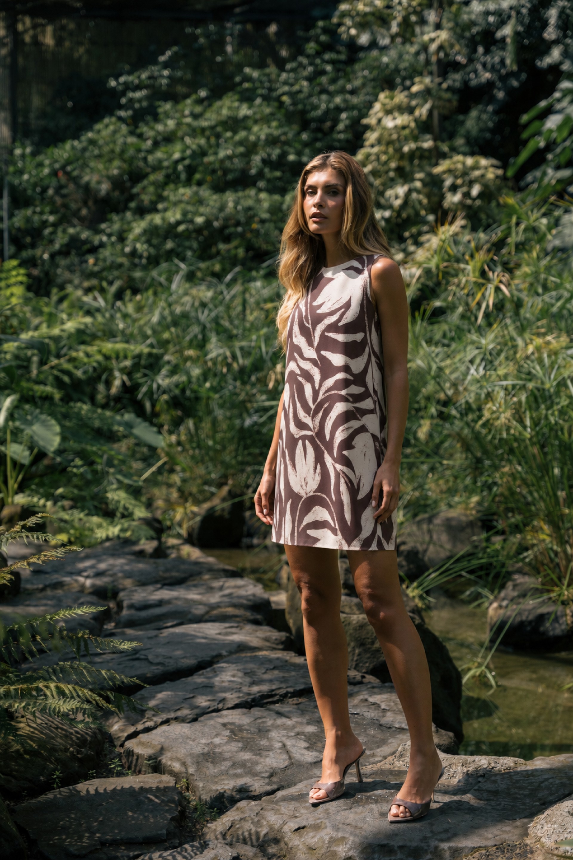 Short printed dress