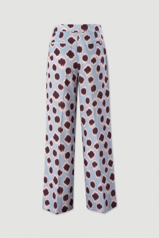 Printed wide-leg trousers Printed wide-leg trousers
