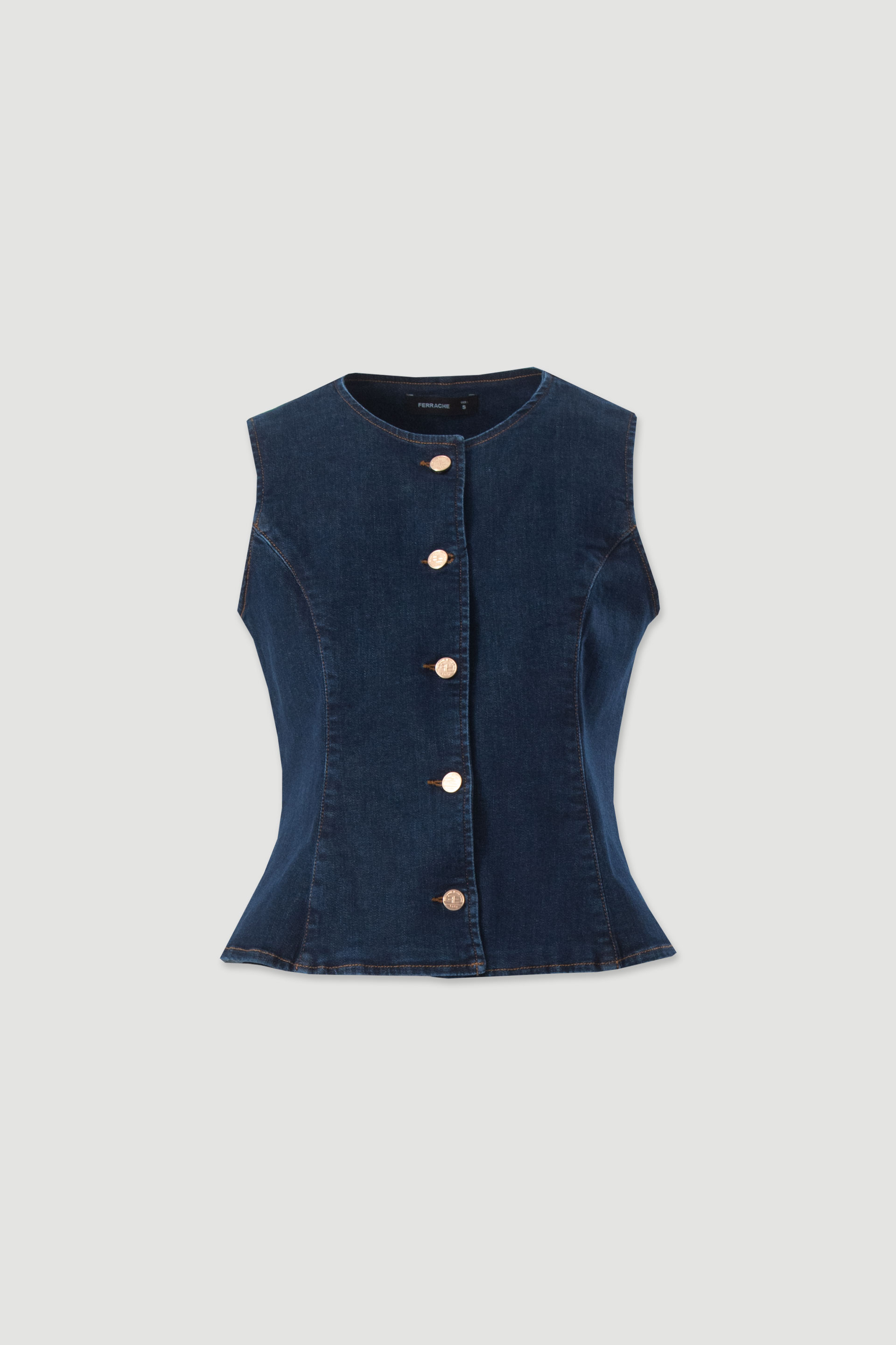 Denim waistcoat