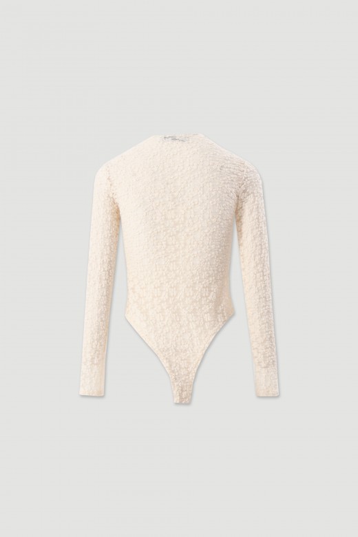 Floral lace bodysuit with high neck Floral lace bodysuit with high neck