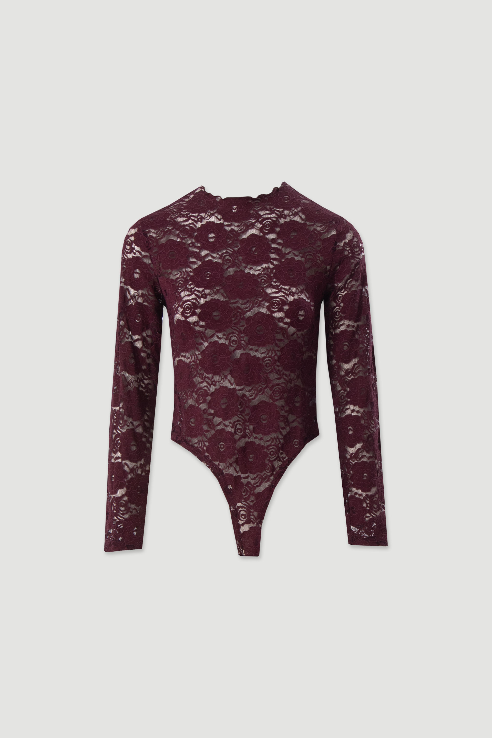 Body de renda floral