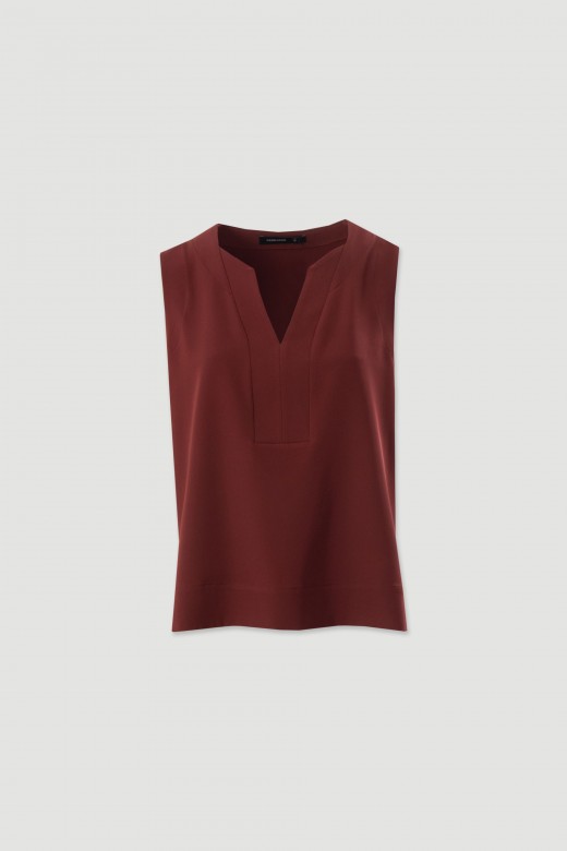 Fluid tunic with v-neckline Fluid tunic with v-neckline