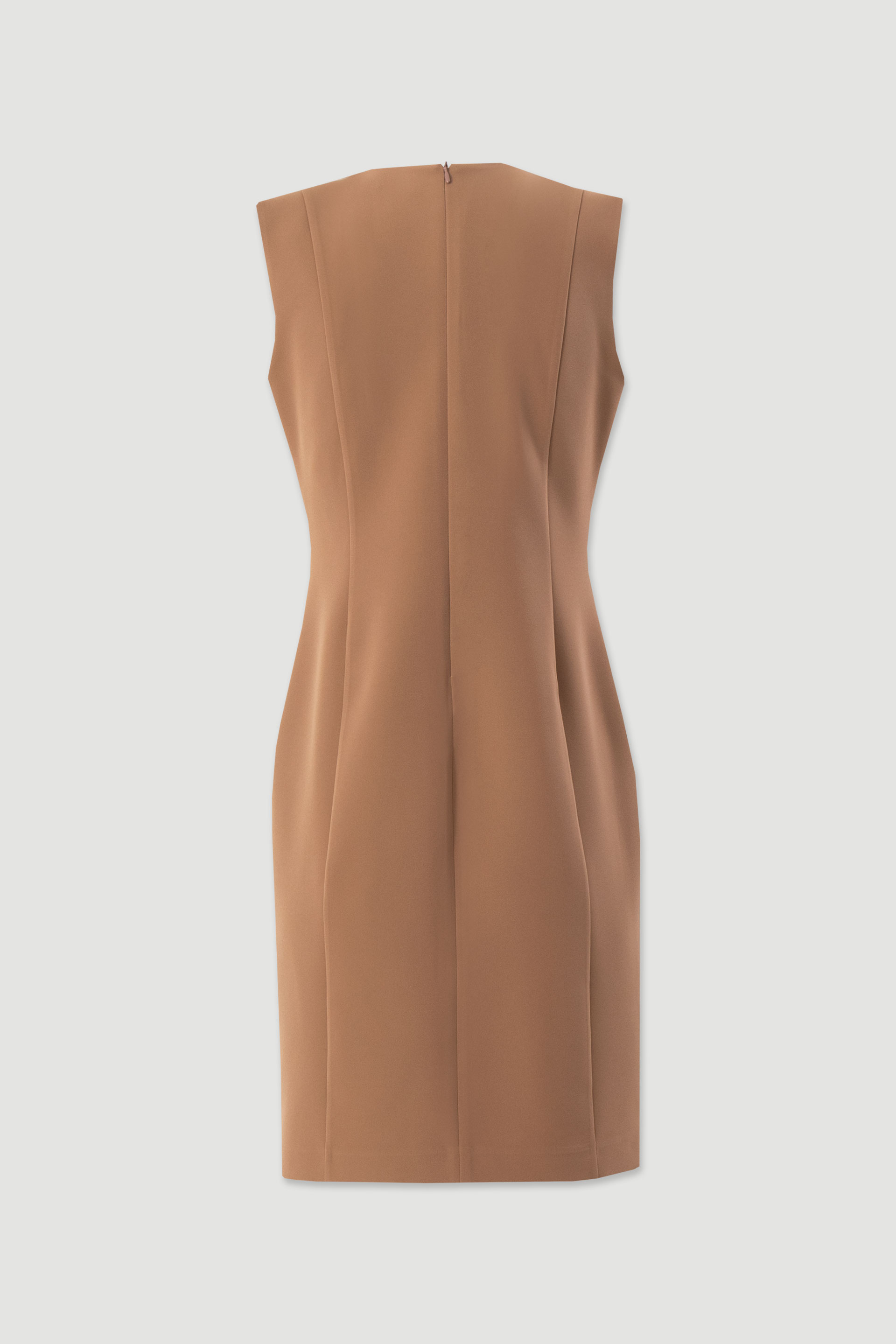 Short dress with gold buttons