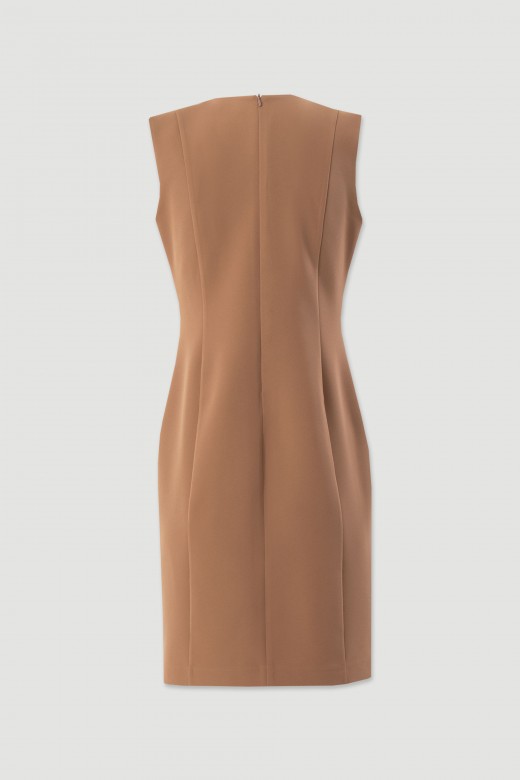 Short dress with gold buttons Short dress with gold buttons