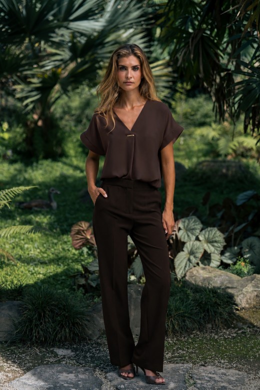 Fluid tunic with v-neckline Fluid tunic with v-neckline