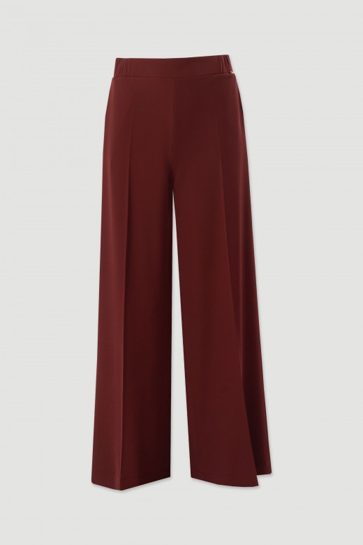 Wide-leg trousers in fluid fabric Wide-leg trousers in fluid fabric