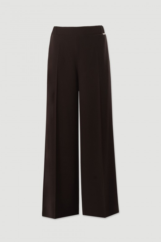 Wide-leg trousers in fluid fabric Wide-leg trousers in fluid fabric