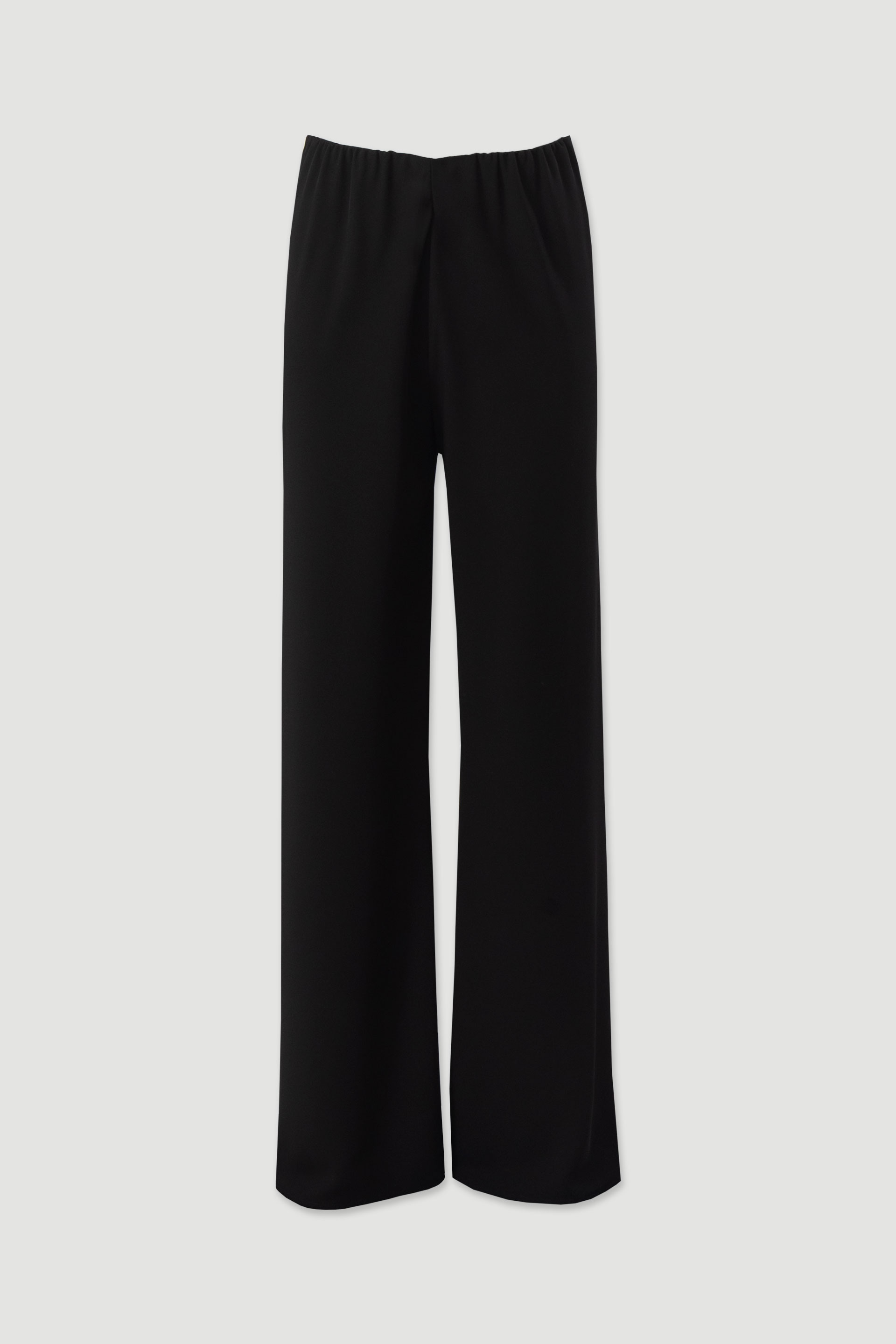 High-waisted wide leg trousers